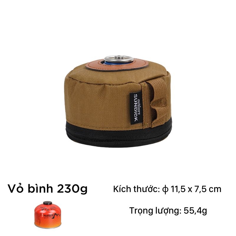 Vỏ Bảo Vệ Bình Gas Cách Nhiệt Chống Rơi, Túi Bảo Quản Bình Gas Cắm Trại Dã Ngoại
