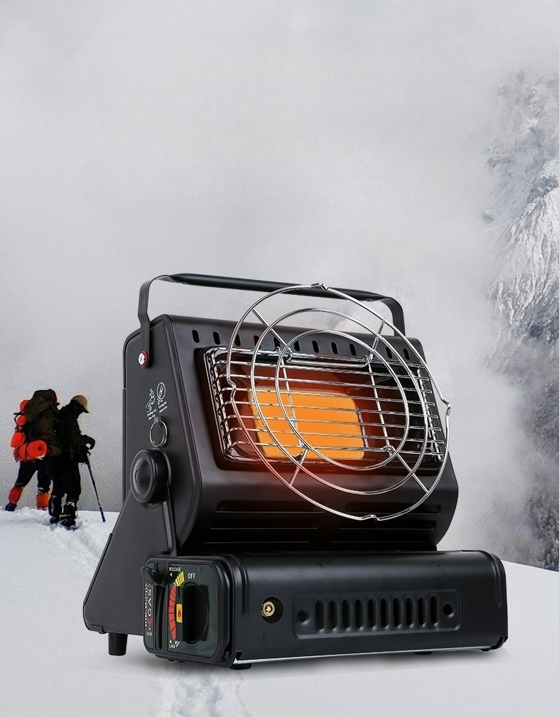 Bếp sưởi ngoài trời bằng khí gas, bếp nấu nướng đa năng dùng cắm trại, dã ngoại tiện dụng