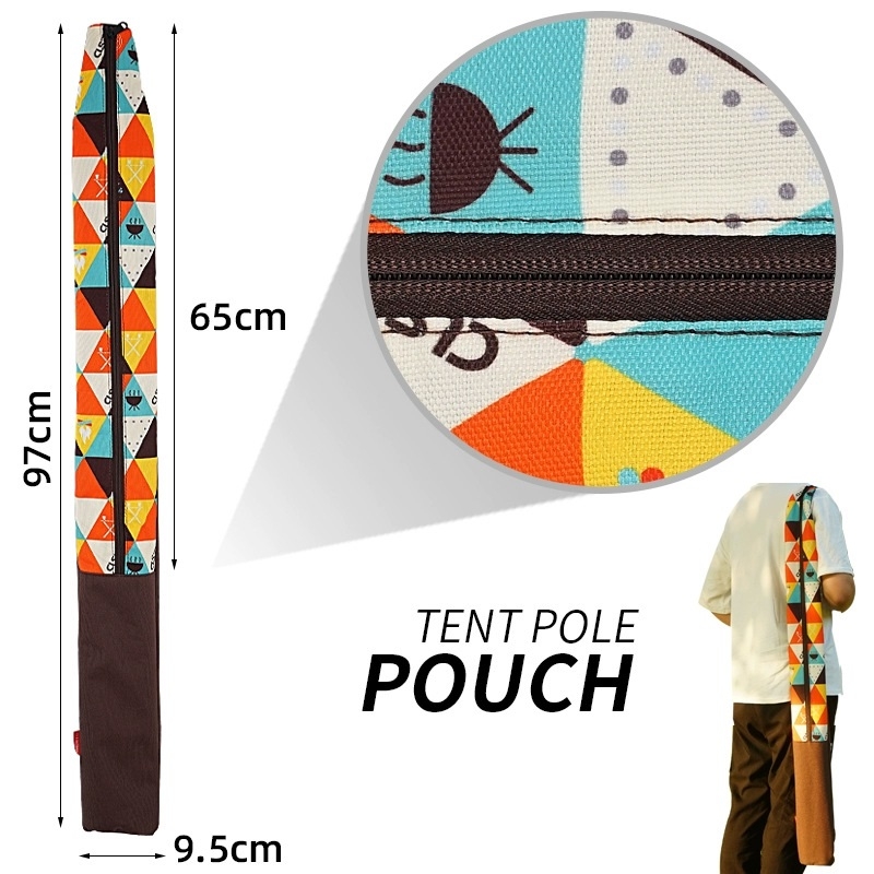 Túi đựng gậy, cọc chống tăng lều, túi đựng cần câu, phụ kiện cắm trại dã ngoại du lịch leo núi ngoài trời