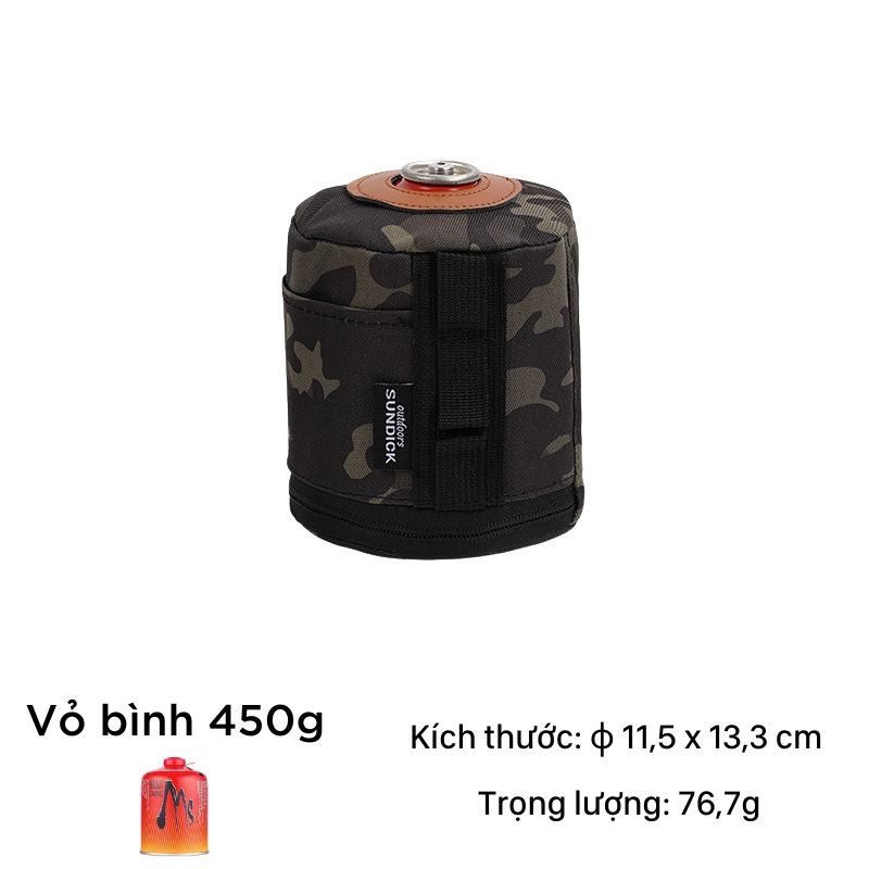 Vỏ Bảo Vệ Bình Gas Cách Nhiệt Chống Rơi, Túi Bảo Quản Bình Gas Cắm Trại Dã Ngoại