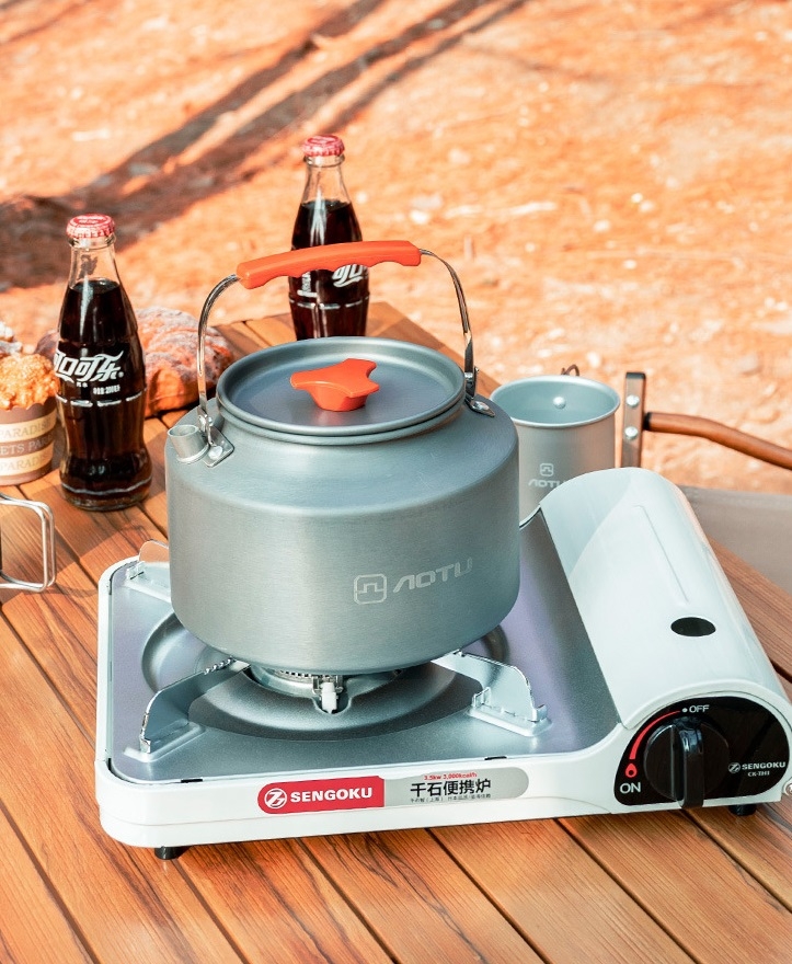 Ấm đun nước, siêu đun nước gấp gọn có túi đựng cắm trại dã ngoại du lịch nhà bếp chính hãng