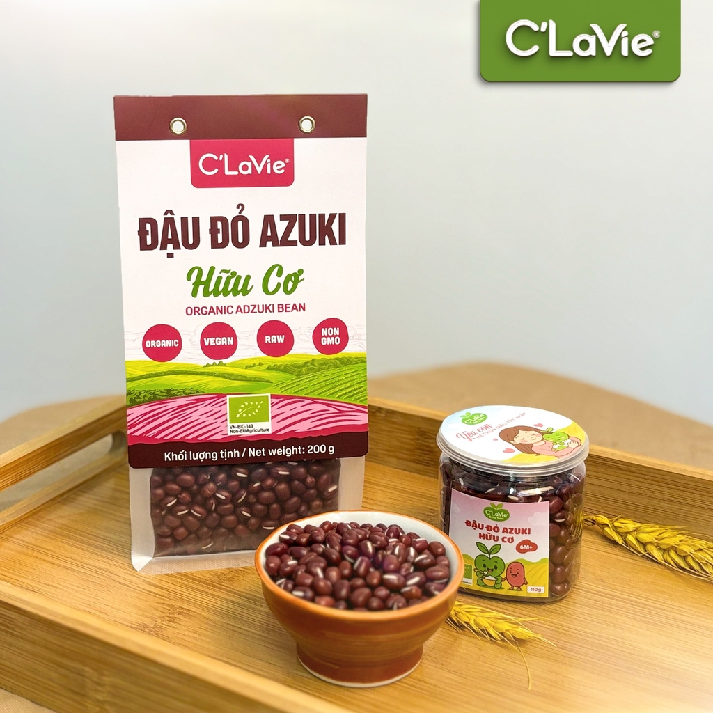 Đậu đỏ Azuki hữu cơ C'LaVie 200g
