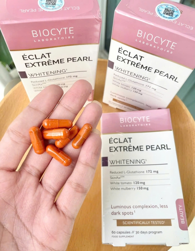 Biocyte Éclat Extrême Pearl Viên Uống Giúp Sáng Da