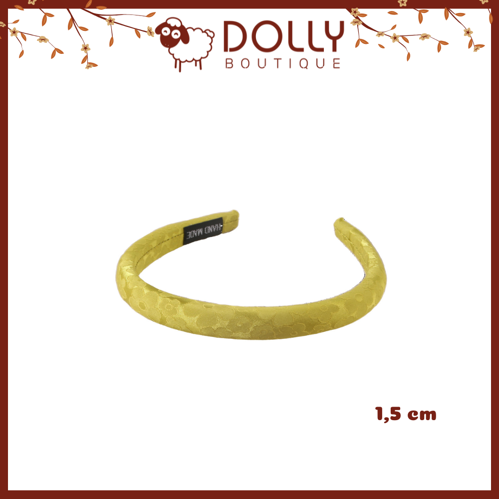 Cài Băng Đô Size 1.5 cm Chất Liệu Gấm Hoa phong cách Cổ Truyền