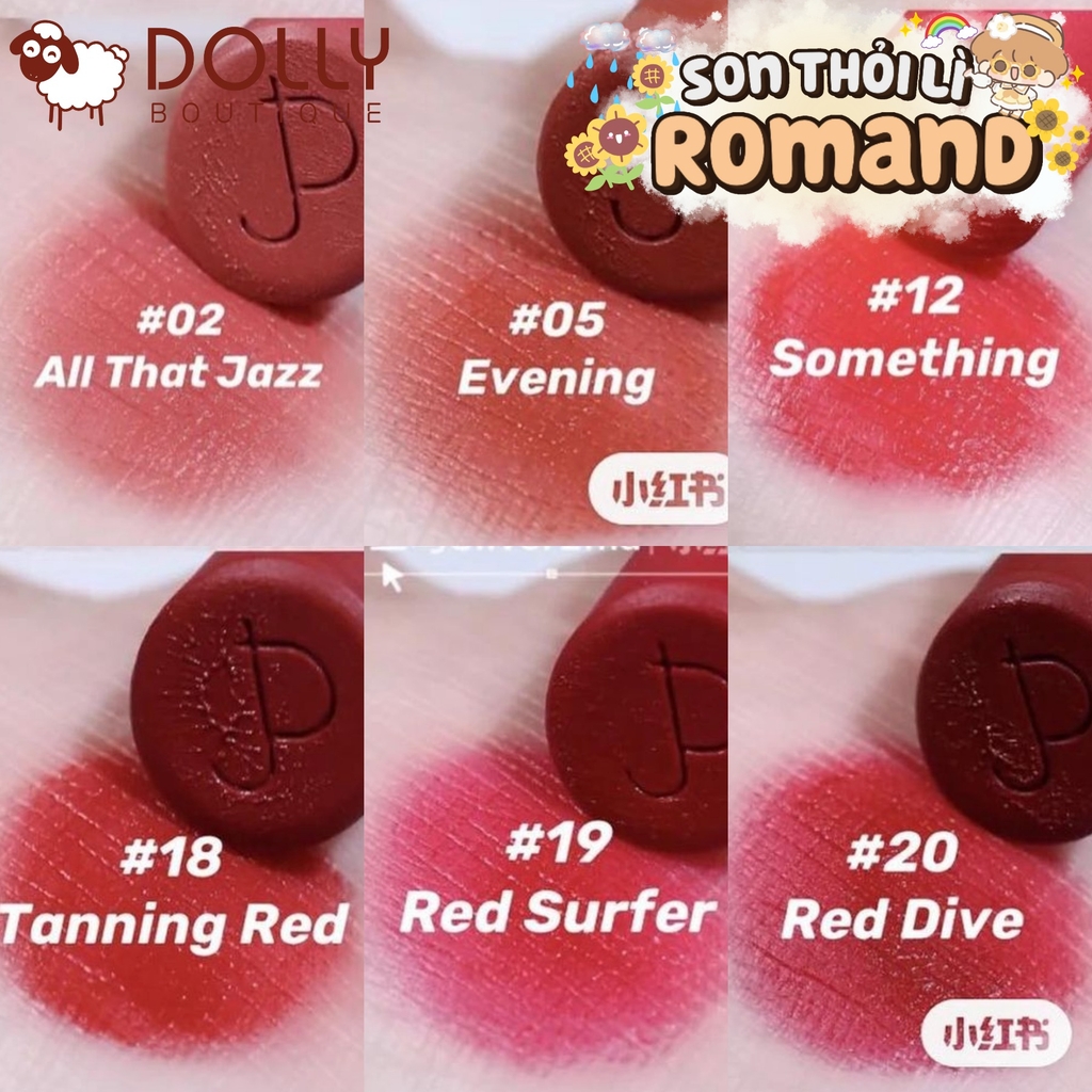 Son Thỏi Lì Romand Zero Matte Lipstick #18 Tanning Red ( Màu Đỏ Cam Đất ) - 3g