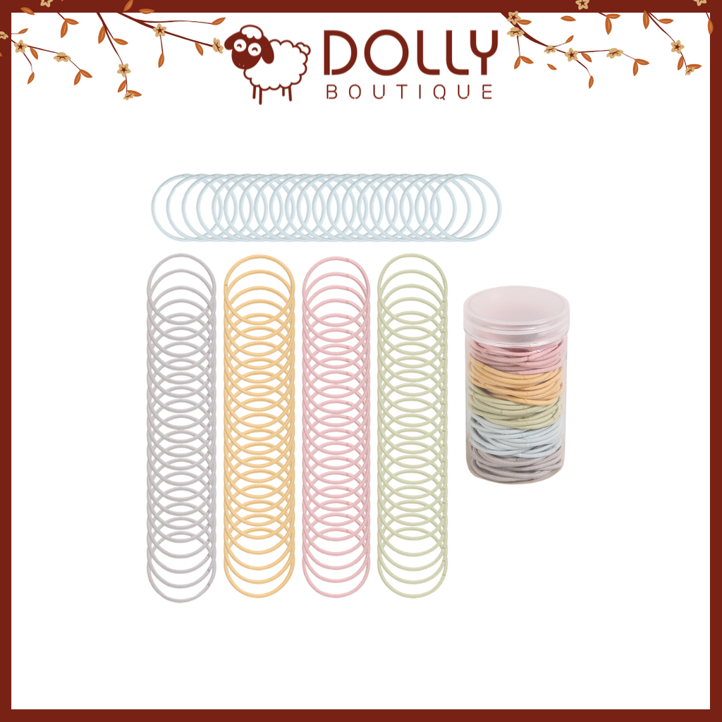 Set 10 Dây Cột Tóc Đơn Giản, Ngẫu Nhiên Thiết Kế Tóc