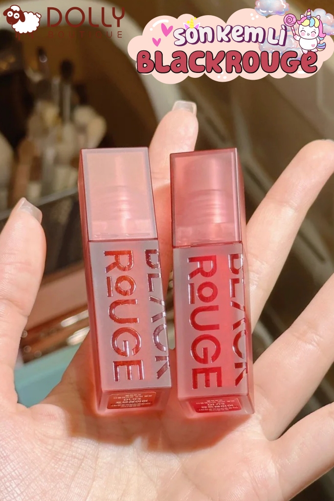 Son Kem Black Rouge Double Layer Over Velvet  DL02 Mute Layer Hồng Lạnh