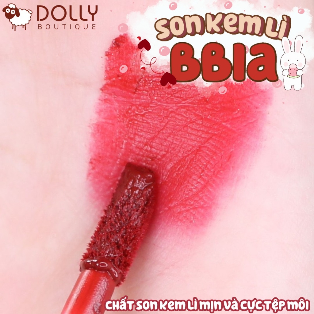 Son Kem Bbia Last Velvet Lip Tint 15 Edge Boss Đỏ Lạnh