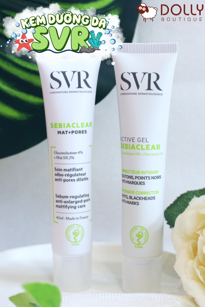 Kem Dưỡng SVR Giảm Mụn, Bóng Nhờn và Se Lỗ Chân Lông Sebiaclear Mat + Pores 40ml NĐ