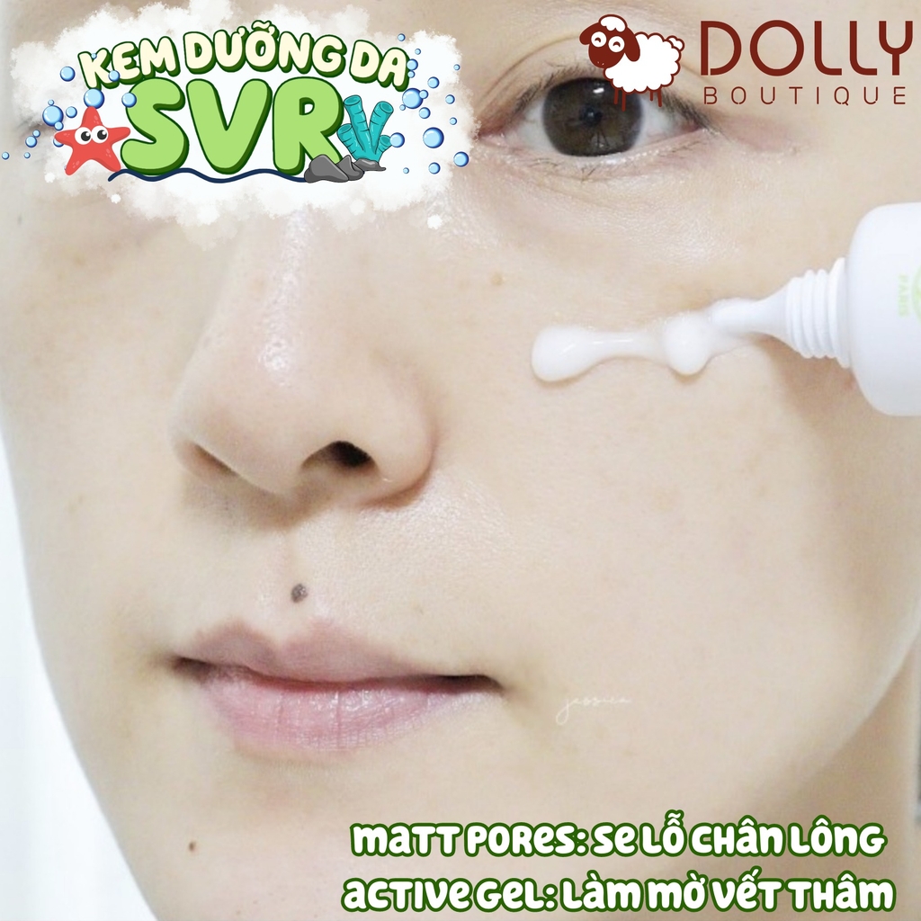 Kem Dưỡng SVR Giảm Mụn, Bóng Nhờn và Se Lỗ Chân Lông Sebiaclear Mat + Pores 40ml NĐ