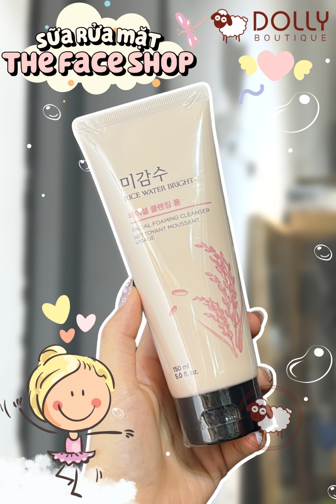 Sữa Rửa Mặt Gạo The Face Shop Rice Water Bright Cleansing Foam - 150ml