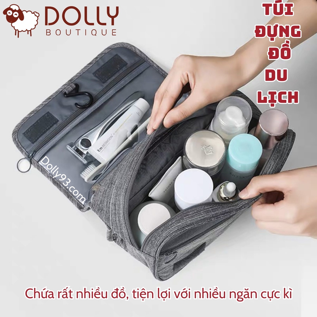Túi Đựng Mỹ Phẩm Du Lịch Có Móc Treo Travelkit - Màu Đỏ