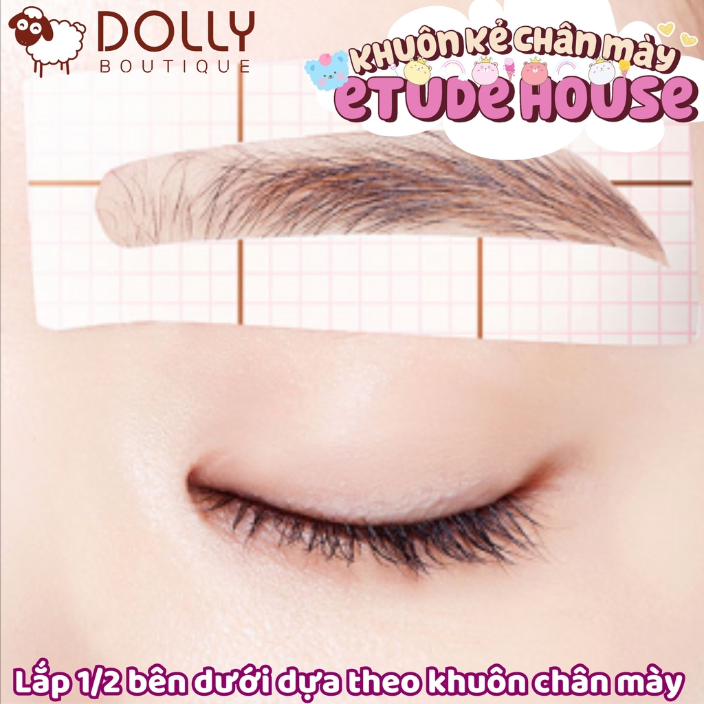 Khuôn Kẻ Chân Mày Etude House My Beauty Tool Personal Brow Band #1 Straight Brow (Dáng Khuôn Mày Ngang)