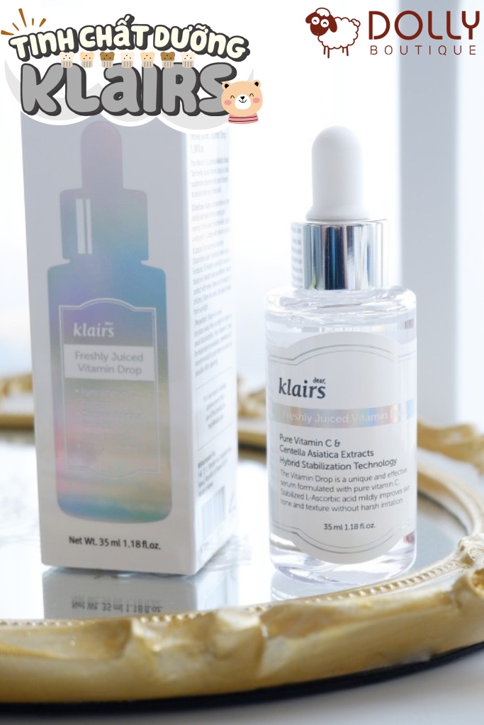 Tinh Chất Dưỡng Trắng Klairs Freshly Juiced Vitamin Drop 35ml NK