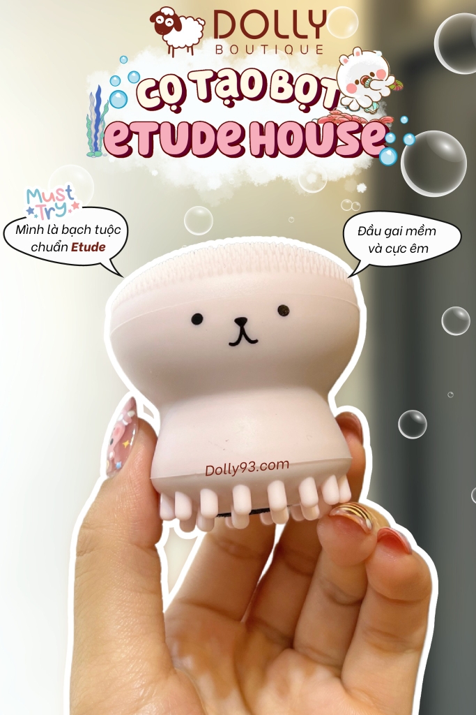 Cọ Rửa Mặt Tạo Bọt Bạch Tuộc Etude House My Beauty Tool Jellyfish Silicon