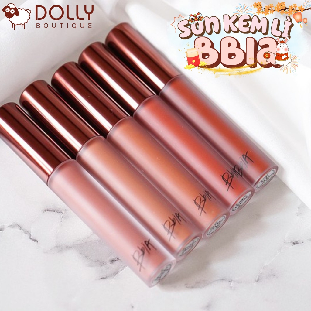 Son Kem Bbia Last Velvet Lip Tint 23 Romantic Note Cam Cháy Đất