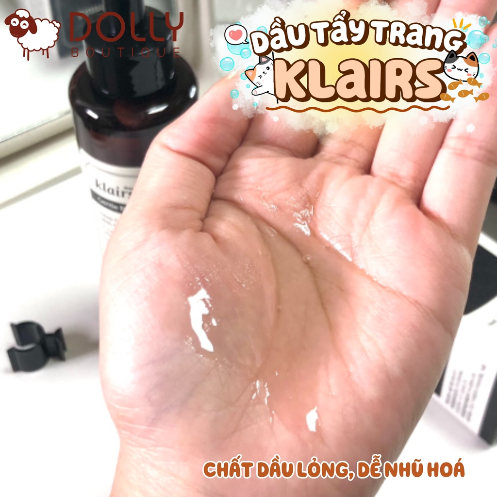 Dầu Tẩy Trang Klairs Gentle Black Deep Cleansing Oil 150ml NK