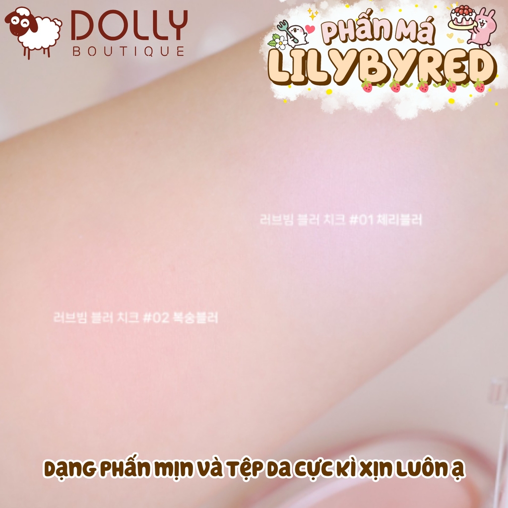 Phấn Má Hồng Lilybyred Luv Beam Blur Cheek Cupid Club #02 Blurry Peach ( Hồng Cam Đào ) - 4.3g