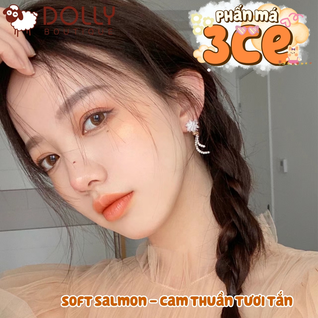 Má Hồng Phấn 3CE Mood Recipe Face Blush #Soft Salmon - 5.5g