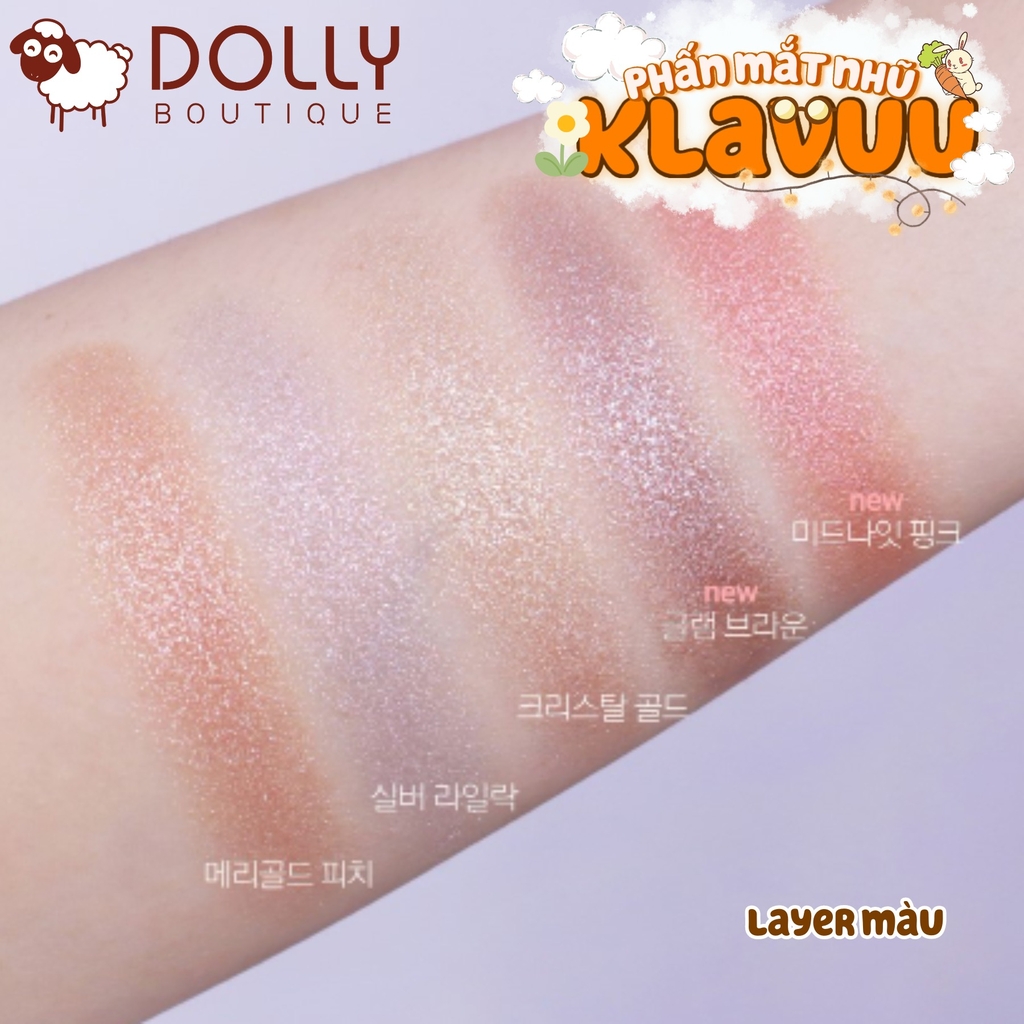 Nhũ mắt Klavuu Urban Pearlsation Sparkle Eyeshadow #SP3 Crystal Gold ( Tông Vàng) - 1.4g