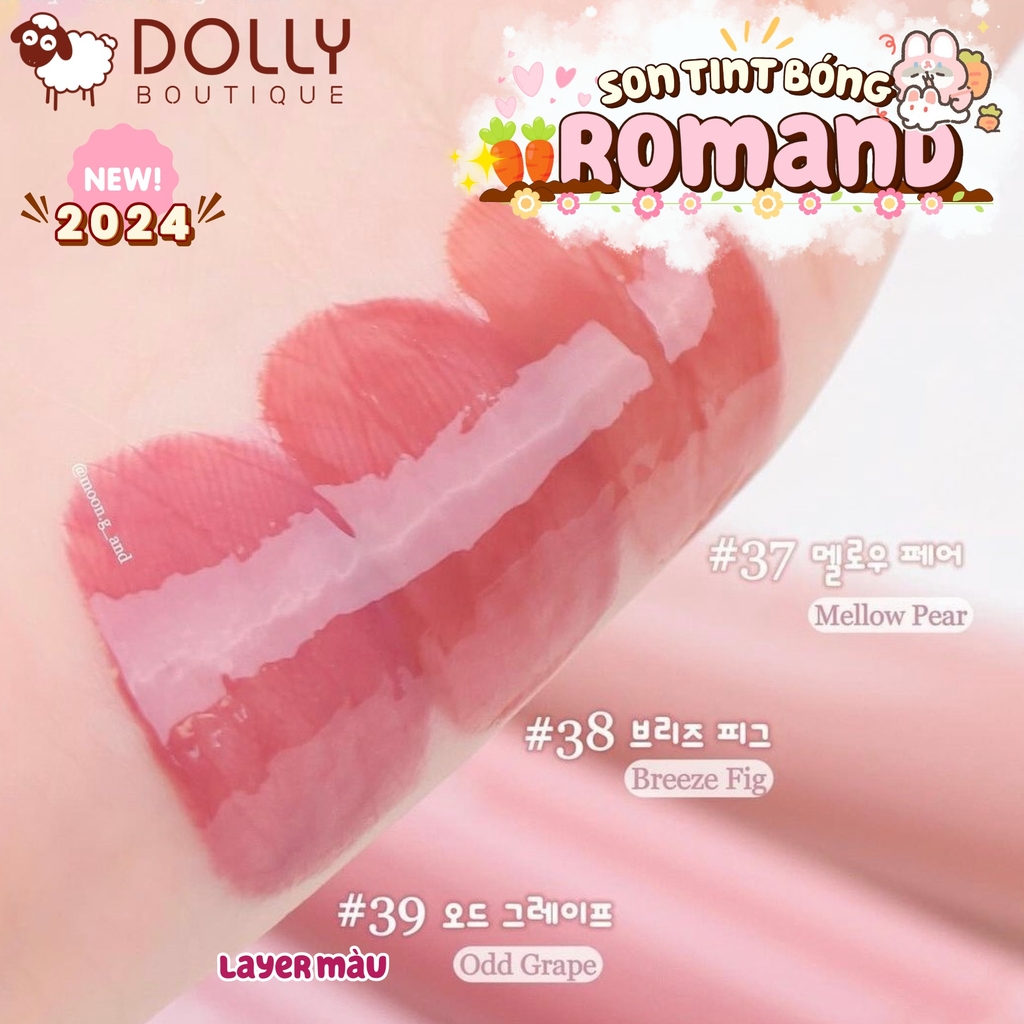 Son Tint Bóng Romand Juicy Lasting Tint 39 Odd Grape