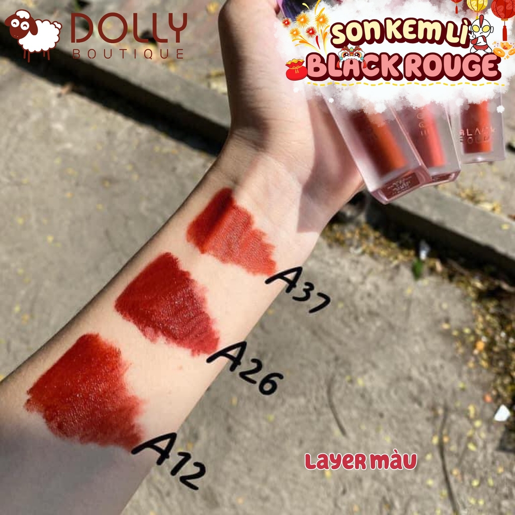 Son Kem Lì Black Rouge Air Fit Velvet Tint #A26 Winter Moon ( Màu Đỏ Nâu Trầm ) - 4.5g
