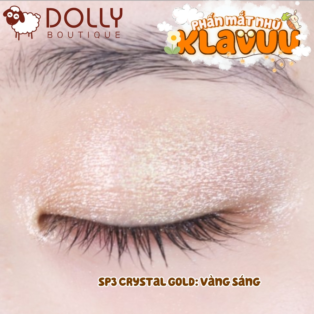 Nhũ mắt Klavuu Urban Pearlsation Sparkle Eyeshadow #SP3 Crystal Gold ( Tông Vàng) - 1.4g
