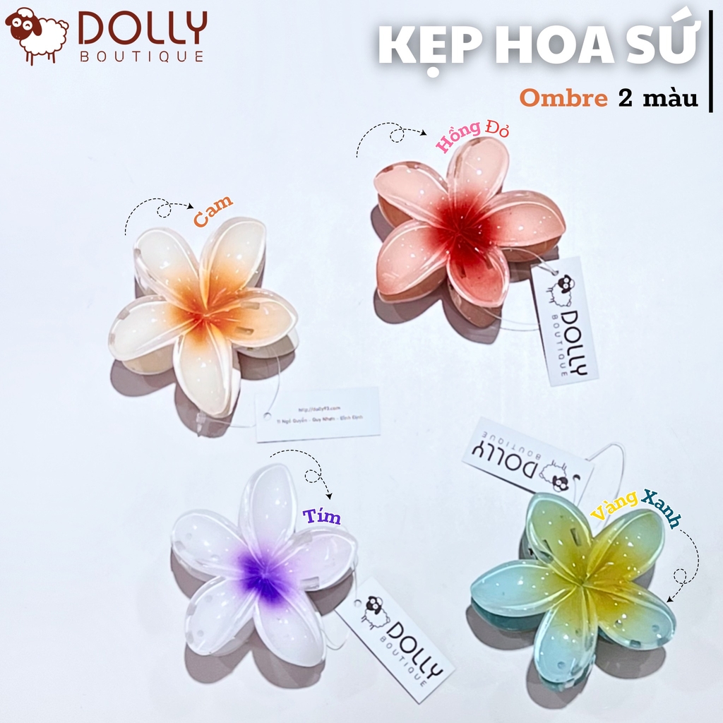 Kẹp Hoa Sứ Mùa Hè - Đỏ Hồng - Có Sẵn Tại Quy Nhơn