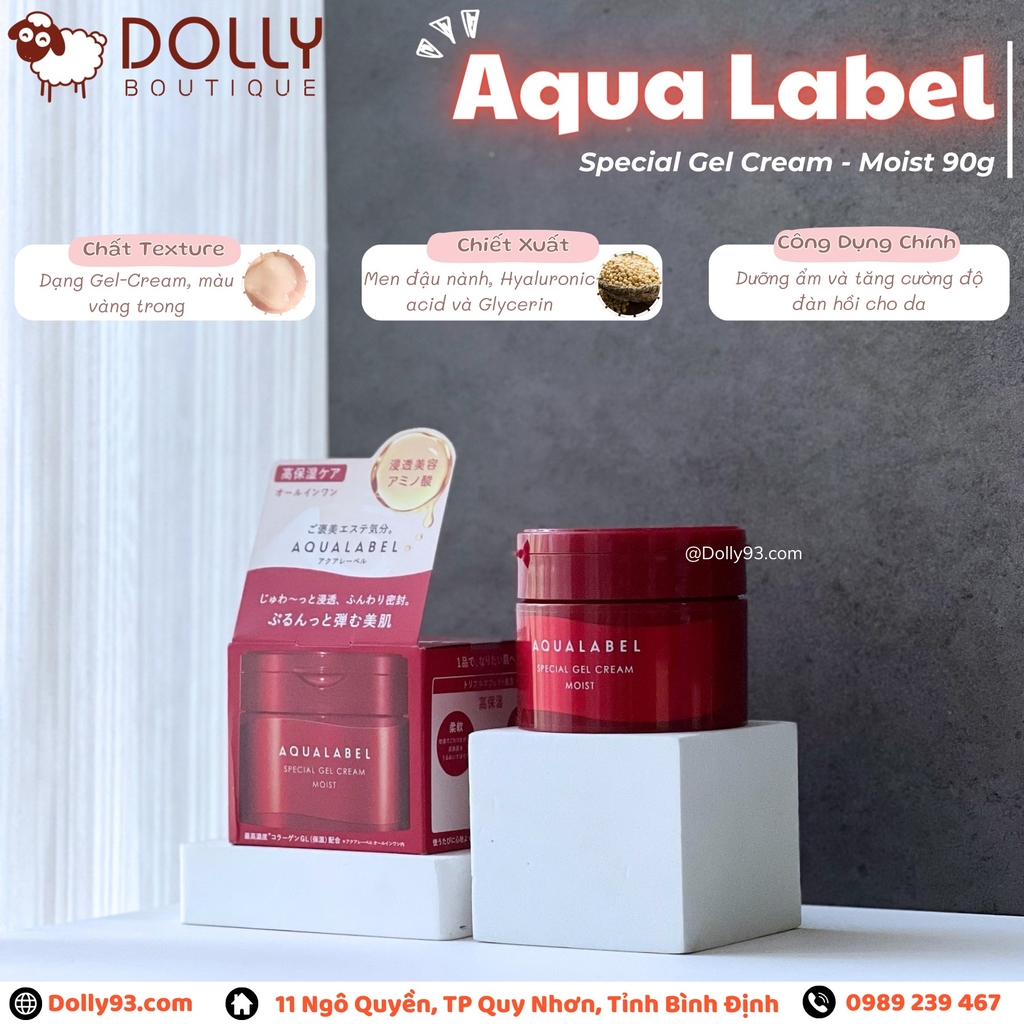 Kem Dưỡng Ẩm Shiseido Aqualabel Special Gel Cream Moist 90g