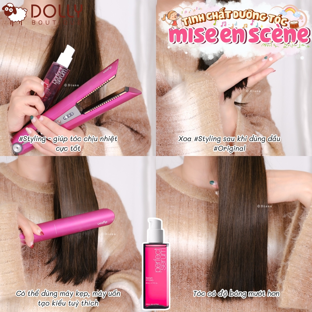 Tinh Chất Tạo Kiểu Tóc, Phục Hồi Và Bảo Vệ dưỡng tóc Miseen Perfect Styling Serum 80ml NĐ