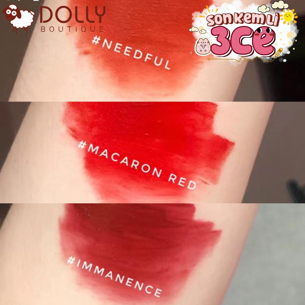 Son Kem Lì 3CE Cloud Lip Tint #Immanence ( Màu Đỏ Trầm )