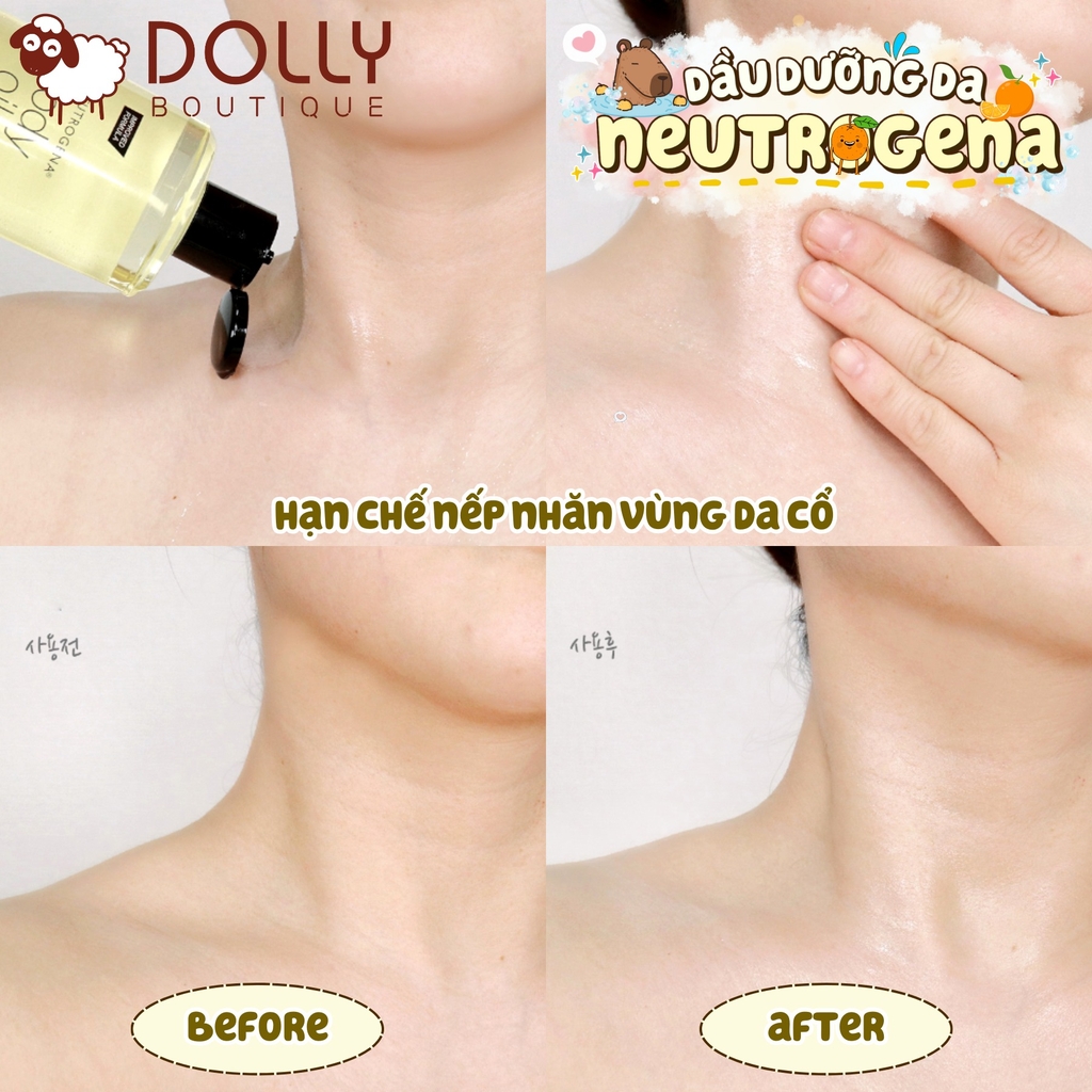 Dầu Dưỡng Da Neutrogena Moisturizing Body Oil Light Sesame 250ml