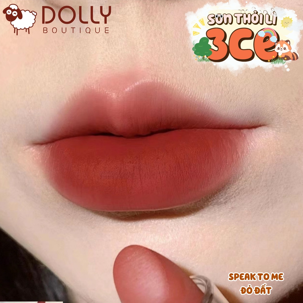 Son Thỏi 3CE Soft Matte Lipstick #Speak To Me ( Đỏ Đất ) - 3.5g