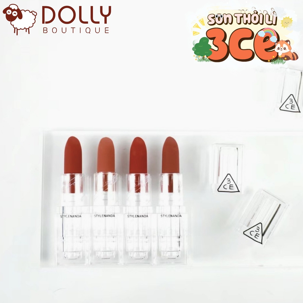 Son Thỏi 3CE Soft Matte Lipstick #Speak To Me ( Đỏ Đất ) - 3.5g