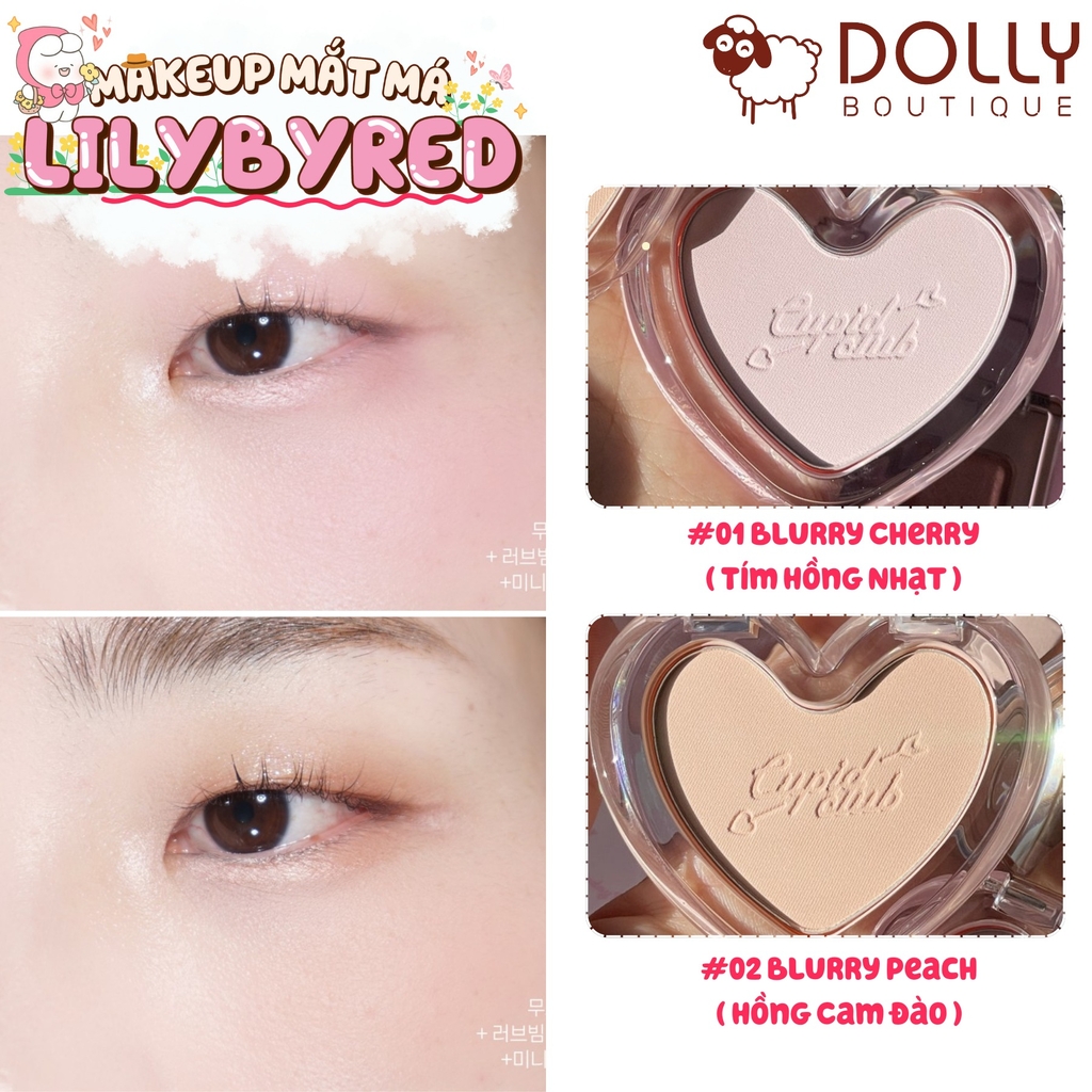 Phấn Má Hồng Lilybyred Luv Beam Blur Cheek Cupid Club #02 Blurry Peach ( Hồng Cam Đào ) - 4.3g