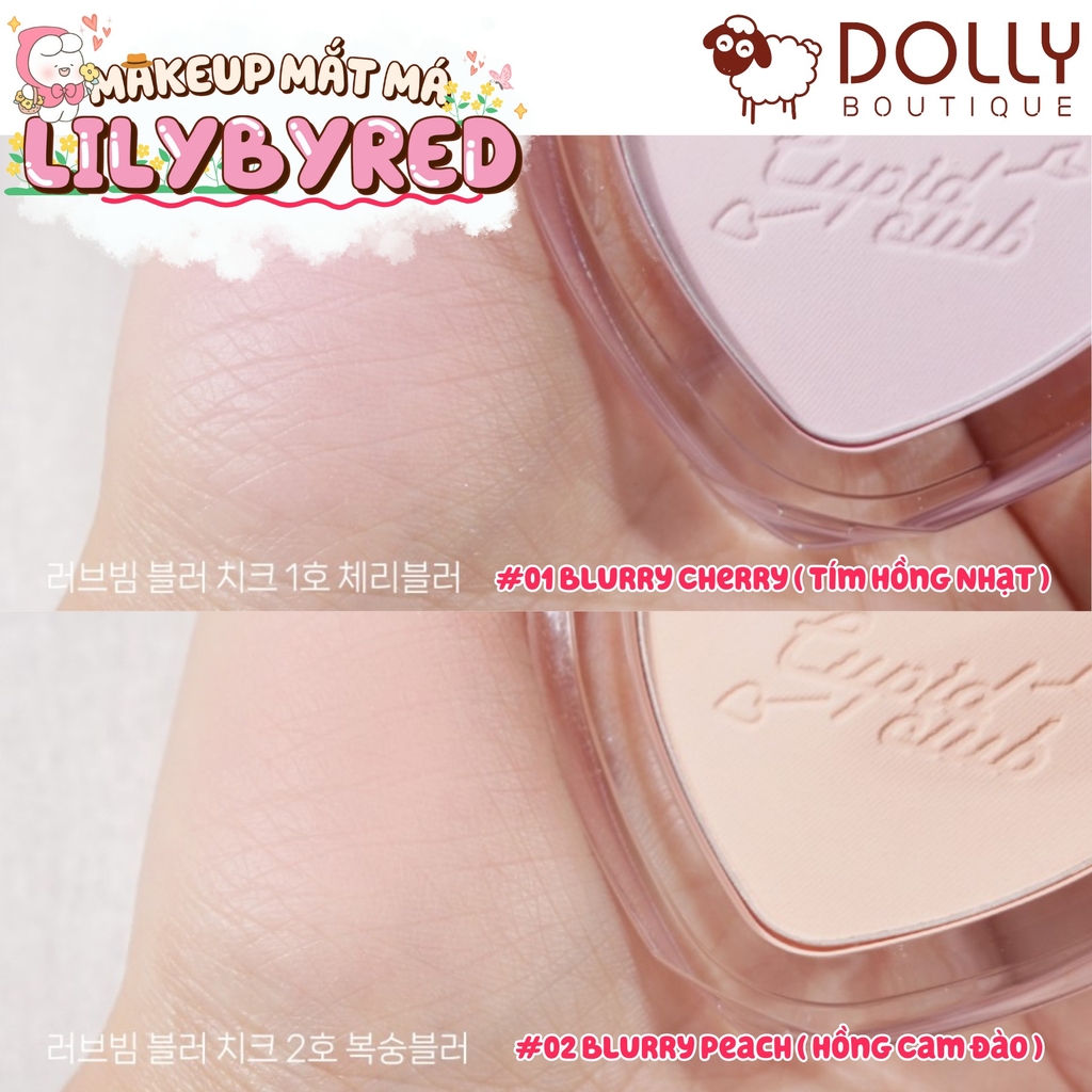 Phấn Má Hồng Lilybyred Luv Beam Blur Cheek Cupid Club #02 Blurry Peach ( Hồng Cam Đào ) - 4.3g