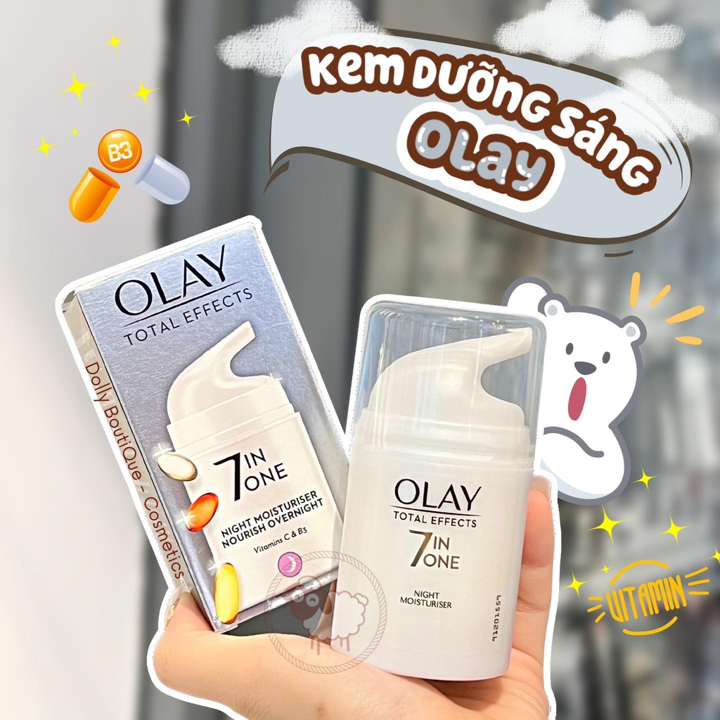 Kem Dưỡng Ẩm Đêm Olay Total Effects 7 In One Night Firming Moisturiser - 50ml NĐ