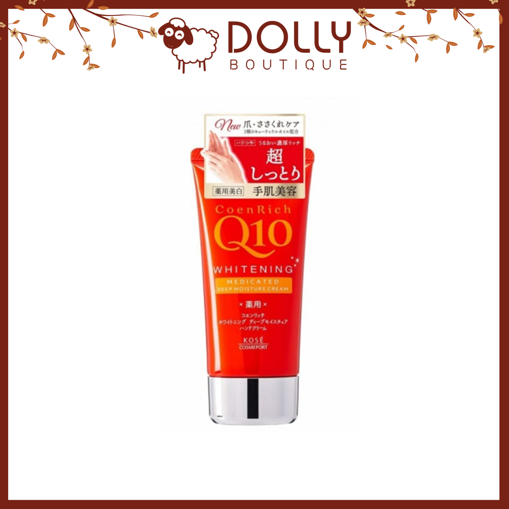 Kem Dưỡng Da Tay Kose CoenRich Q10 Q10 Whitening Deep Moisture 80gr NĐ
