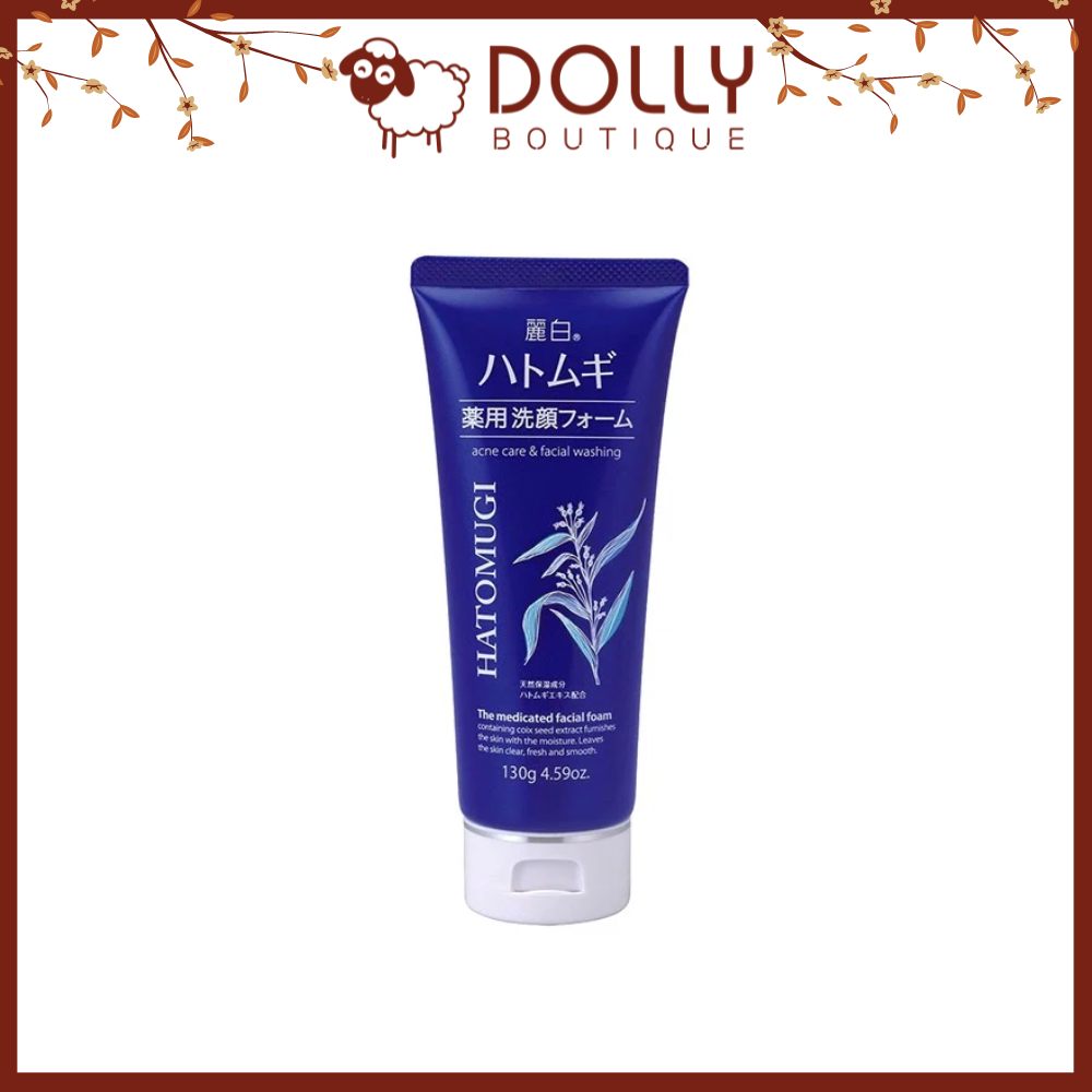Sữa Rửa Mặt Ngừa Mụn, Sáng Da Hatomugi Acne Care & Facial Washing 130g