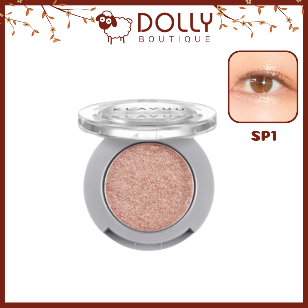 Nhũ mắt Klavuu Urban Pearlsation Sparkle Eyeshadow #SP1 Marigold Peach ( Cam Đào ) - 1.4g