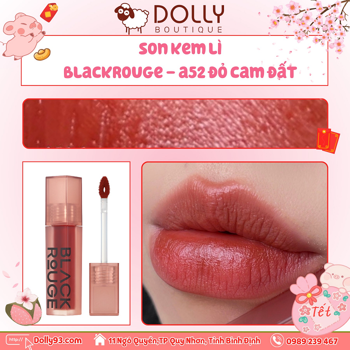 Son Kem Lì Black Rouge Air Fit Velvet Tint  A52