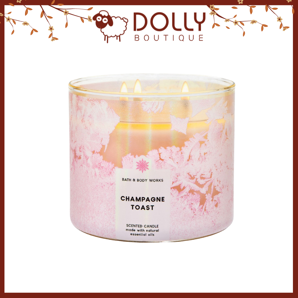 Nến Thơm 3 Bấc Cao Cấp Bath & Body Works Champagne Toast - 411g