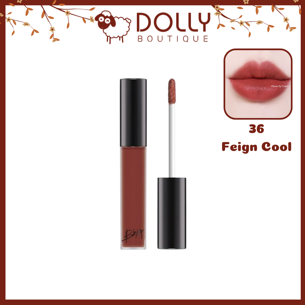Son Kem Bbia Last Velvet Lip Tint 36 Feign Cool Hồng Nâu