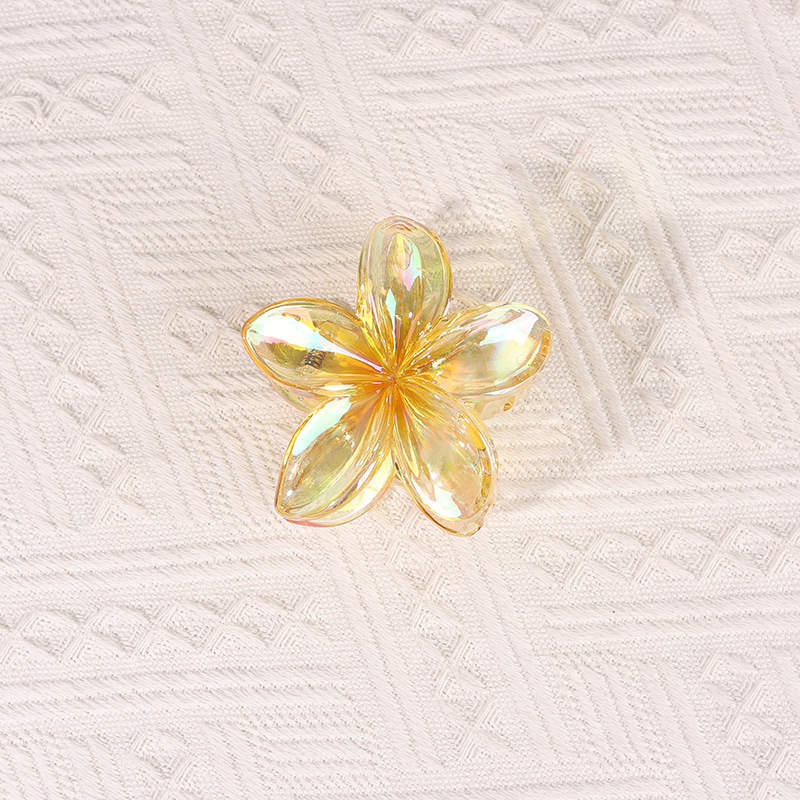 Kẹp Hoa Sứ Lớn Tráng Gương - Vàng