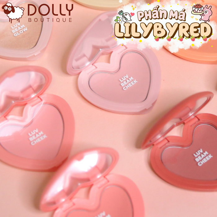 Phấn Má Hồng Lilybyred Luv Beam Cheek #03 Flush Orange ( Tông Cam ) - 4.7g