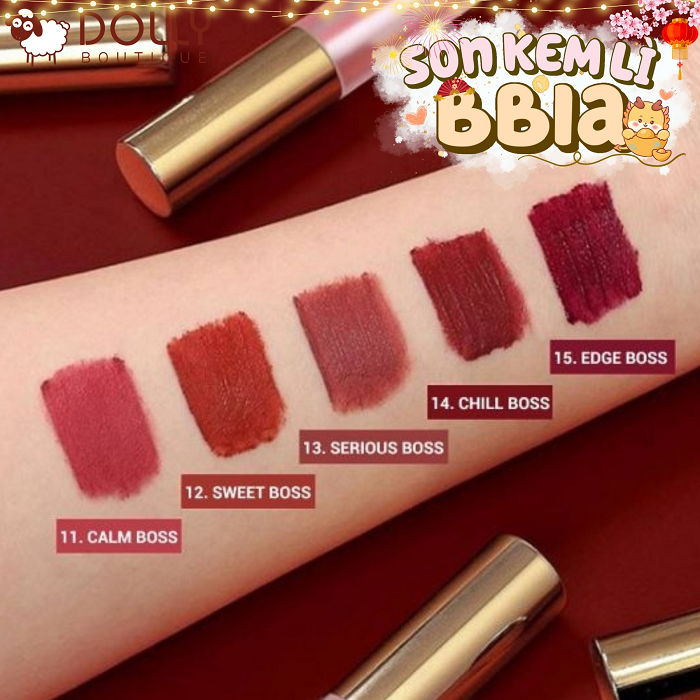 Son Kem Bbia Last Velvet Lip Tint 14 Chill Boss Đỏ Cam Đất
