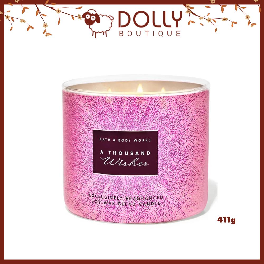 Nến Thơm 3 Bấc Bath And Body Works A Thousand Wishes 3-Wick Candle 411g