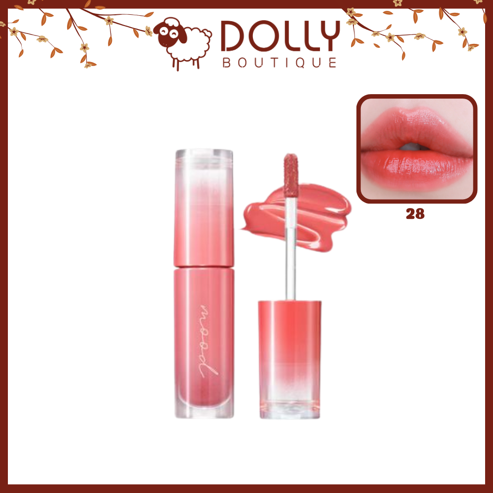 Son Tint Bóng Peripera Ink Mood Glowy Tint 28 Rose Standard
