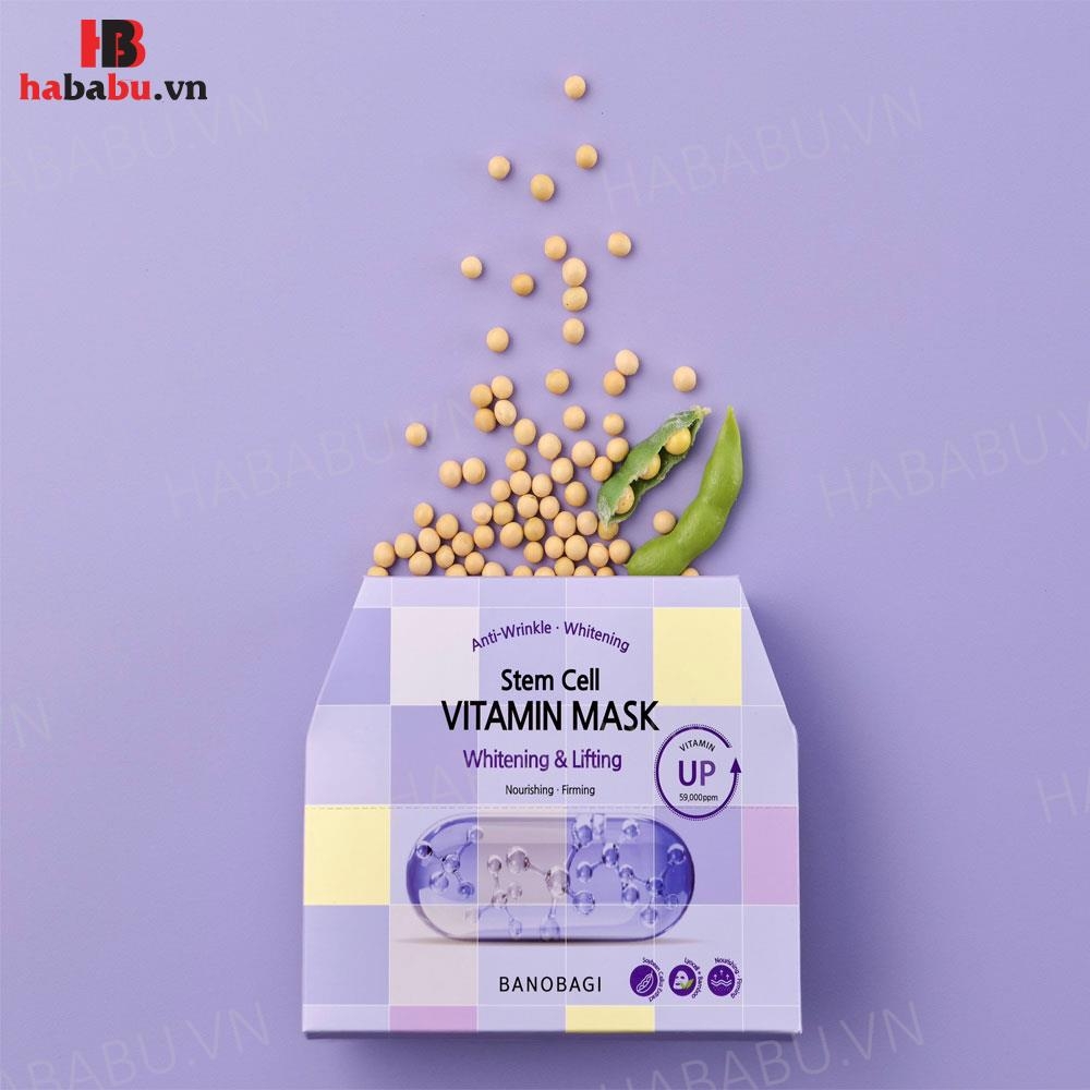 Mặt nạ Banobagi Stem Cell Whitening & Lifting set 10 miếng chính hãng