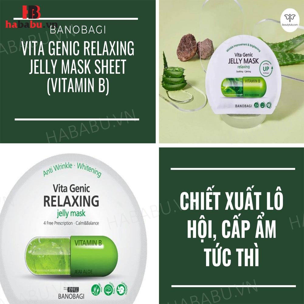 Mặt nạ Banobagi Genic Jelly Mask Vitamin B set 10 miếng chính hãng